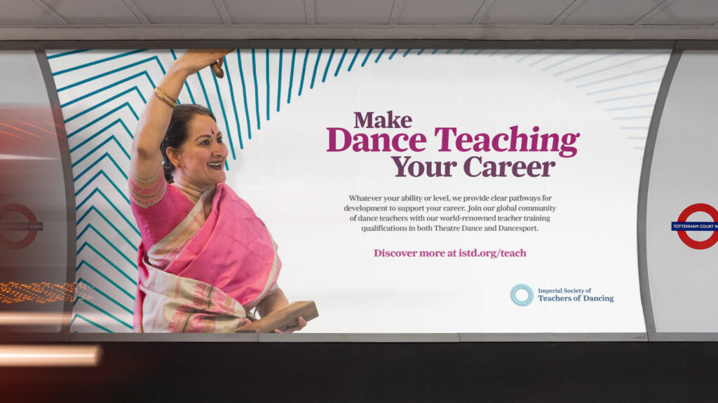 ISTD campaign underground curved poster