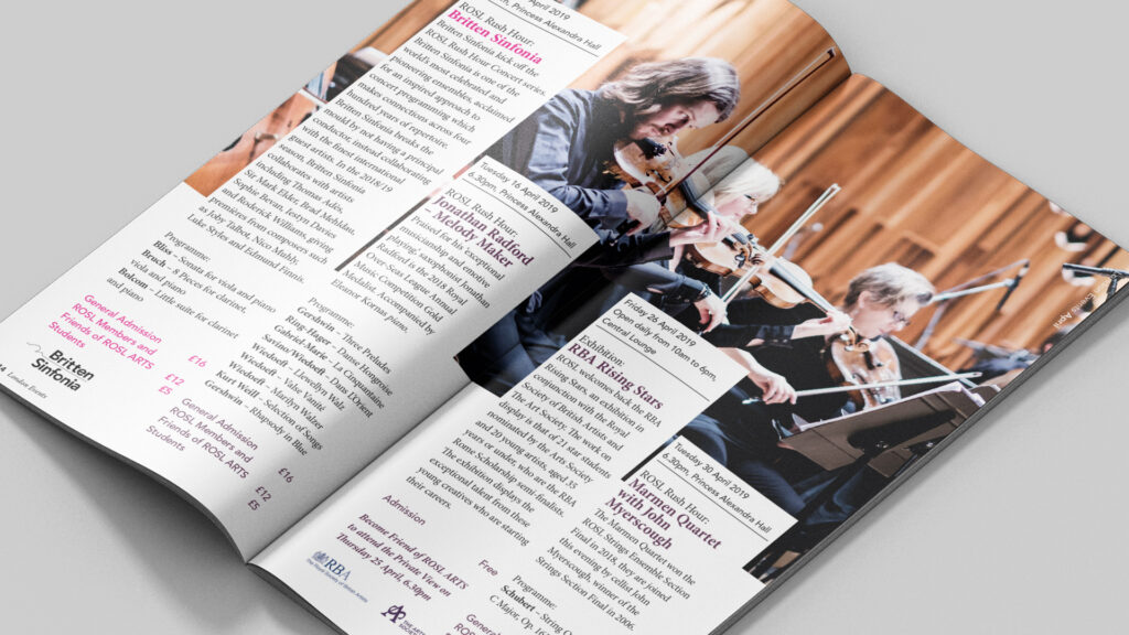 ROSL events brochure spread 1