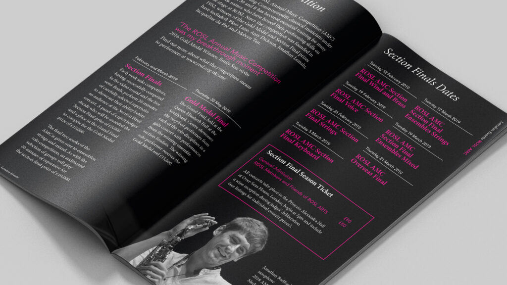ROSL events brochure spread 2