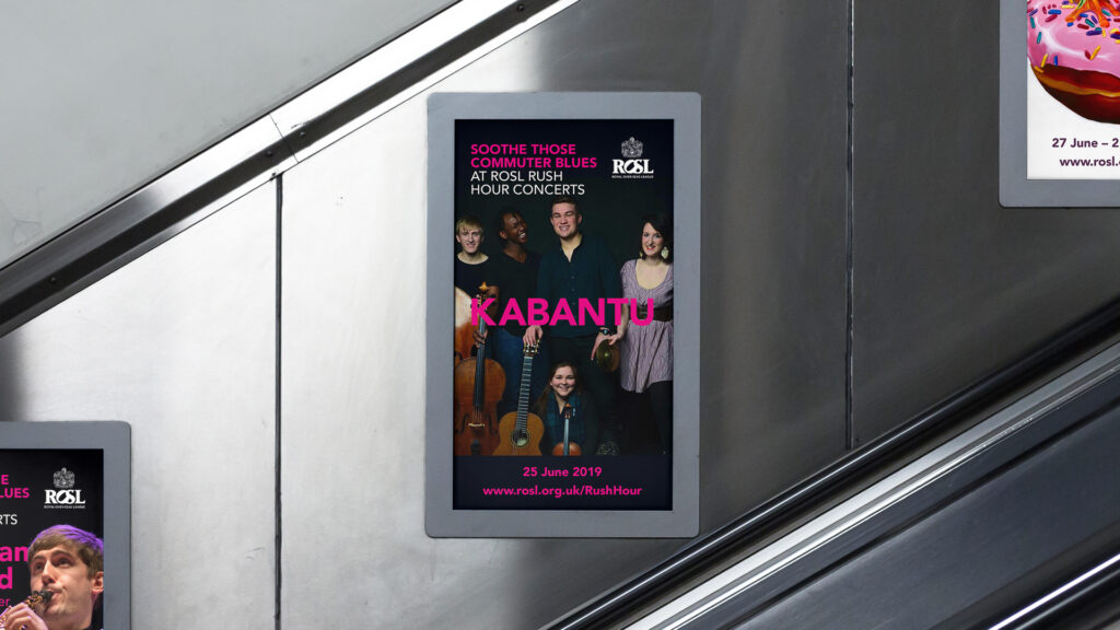 ROSL events underground digital poster